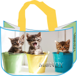 MONDY BAGS "CATS" Nachhaltige Tasche Geschenktasche Zusatztasche