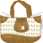 MONDY BAGS "DIE M" Nachhaltige Tasche Geschenktasche Zusatztasche